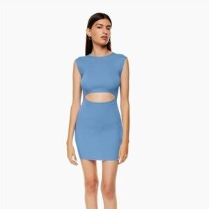 NEW!! Wilfred free cut out knit mini dress